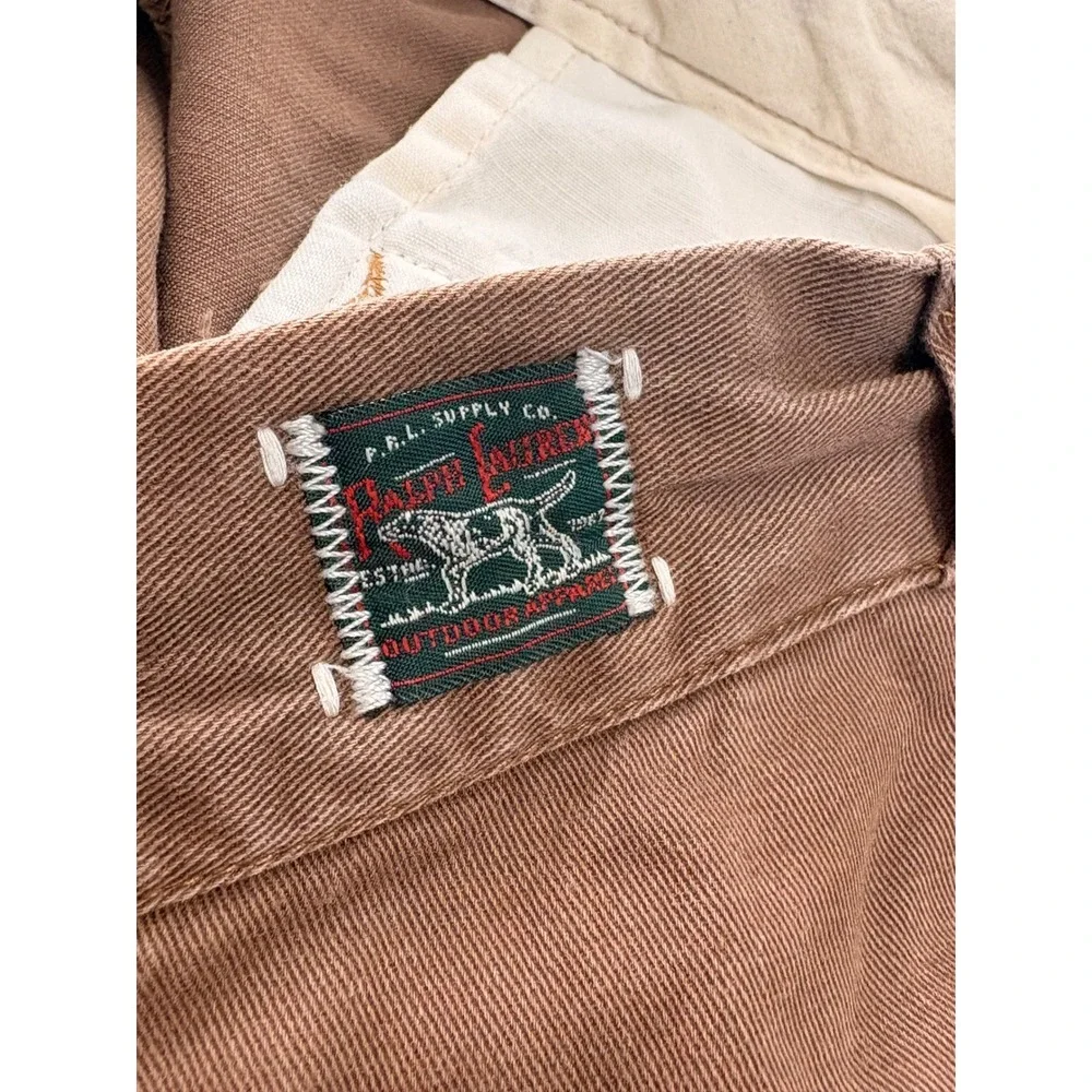 Polo Ralph Lauren GI Fit Chinos Mens 38x30 Brown Cotton Twill Straight Leg Pants